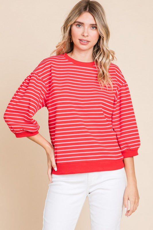 Stripe 3/4 Top