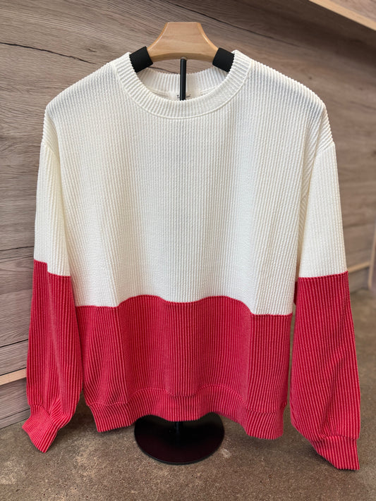 Color Block Pullover