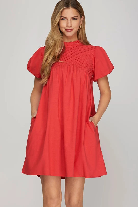 Bubble Sleeve Dress
