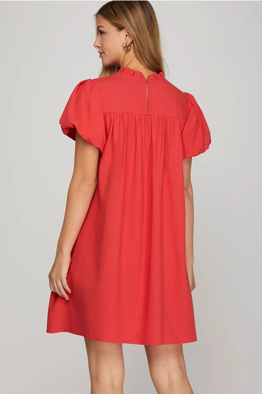 Bubble Sleeve Dress