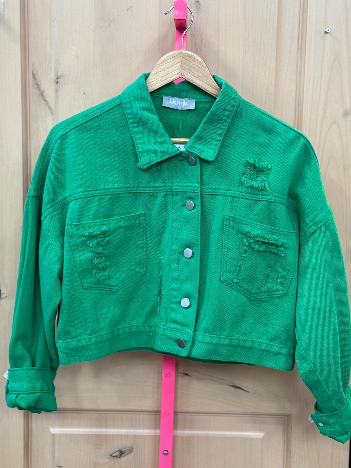 Kelly Green Fringe Jacket