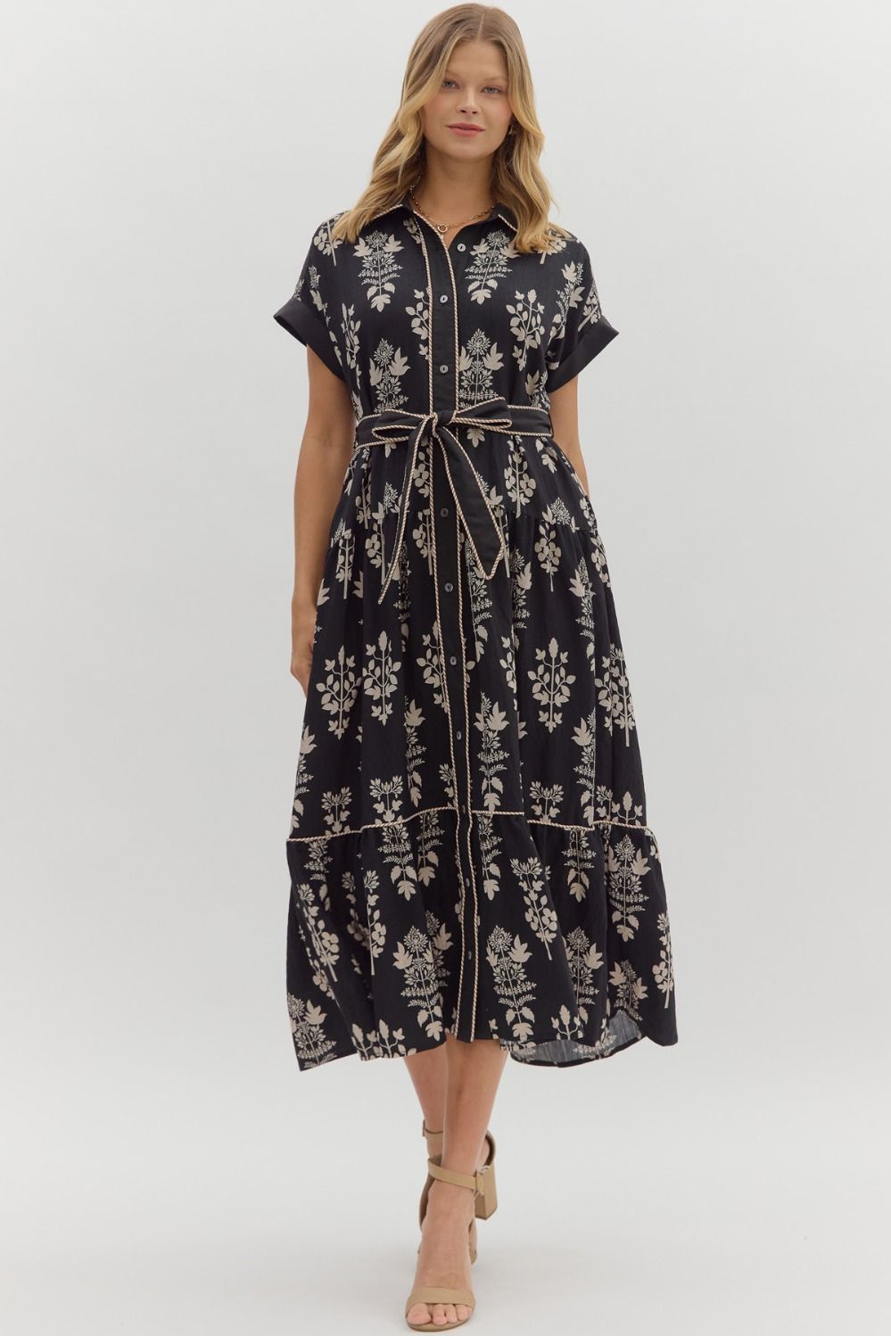 Botanical Midi Dress