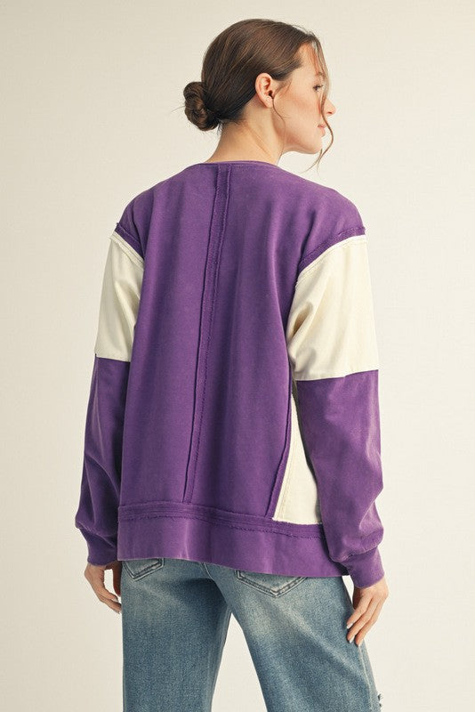 Color Block Game Day Top