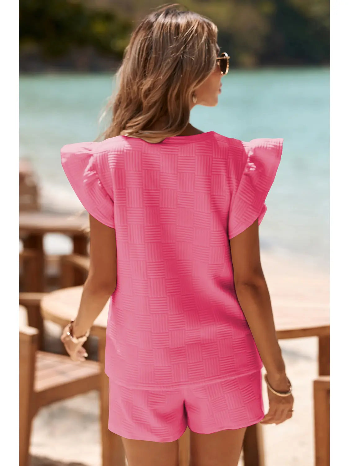 Textured Short Set