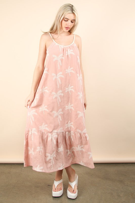 Palm Tree Maxi Dress