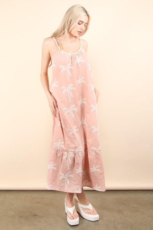 Palm Tree Maxi Dress