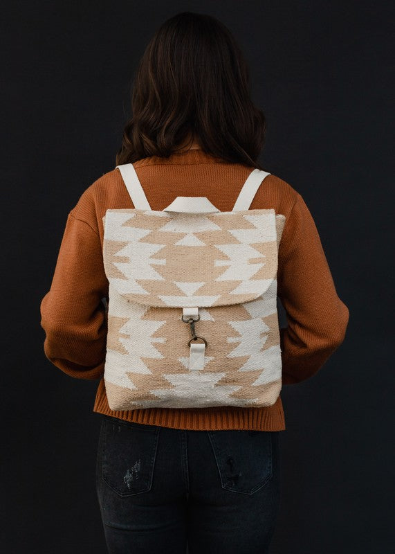 Aztec Woven Backpack