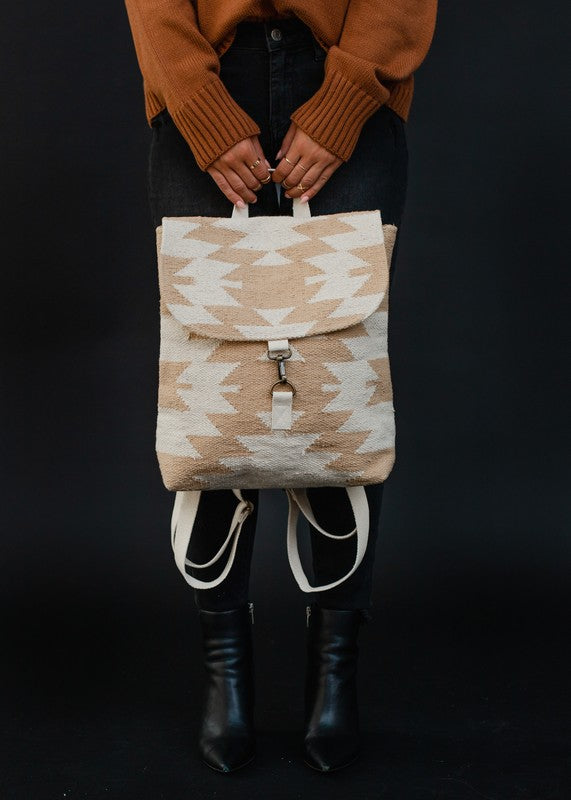 Aztec Woven Backpack