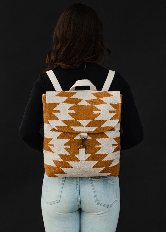 Aztec Woven Backpack