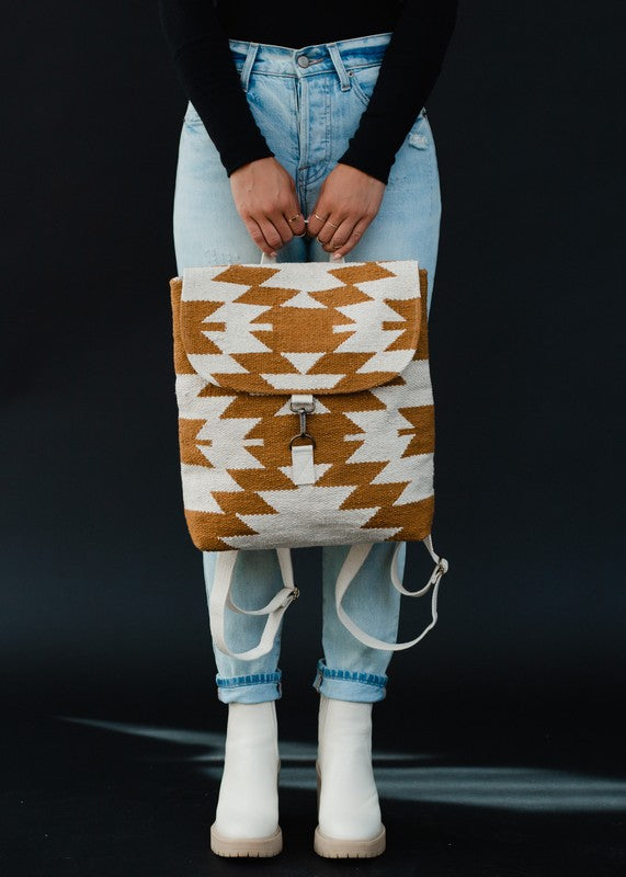 Aztec Woven Backpack