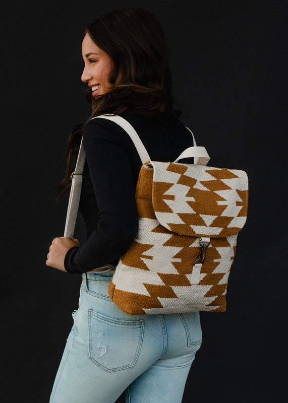 Aztec Woven Backpack