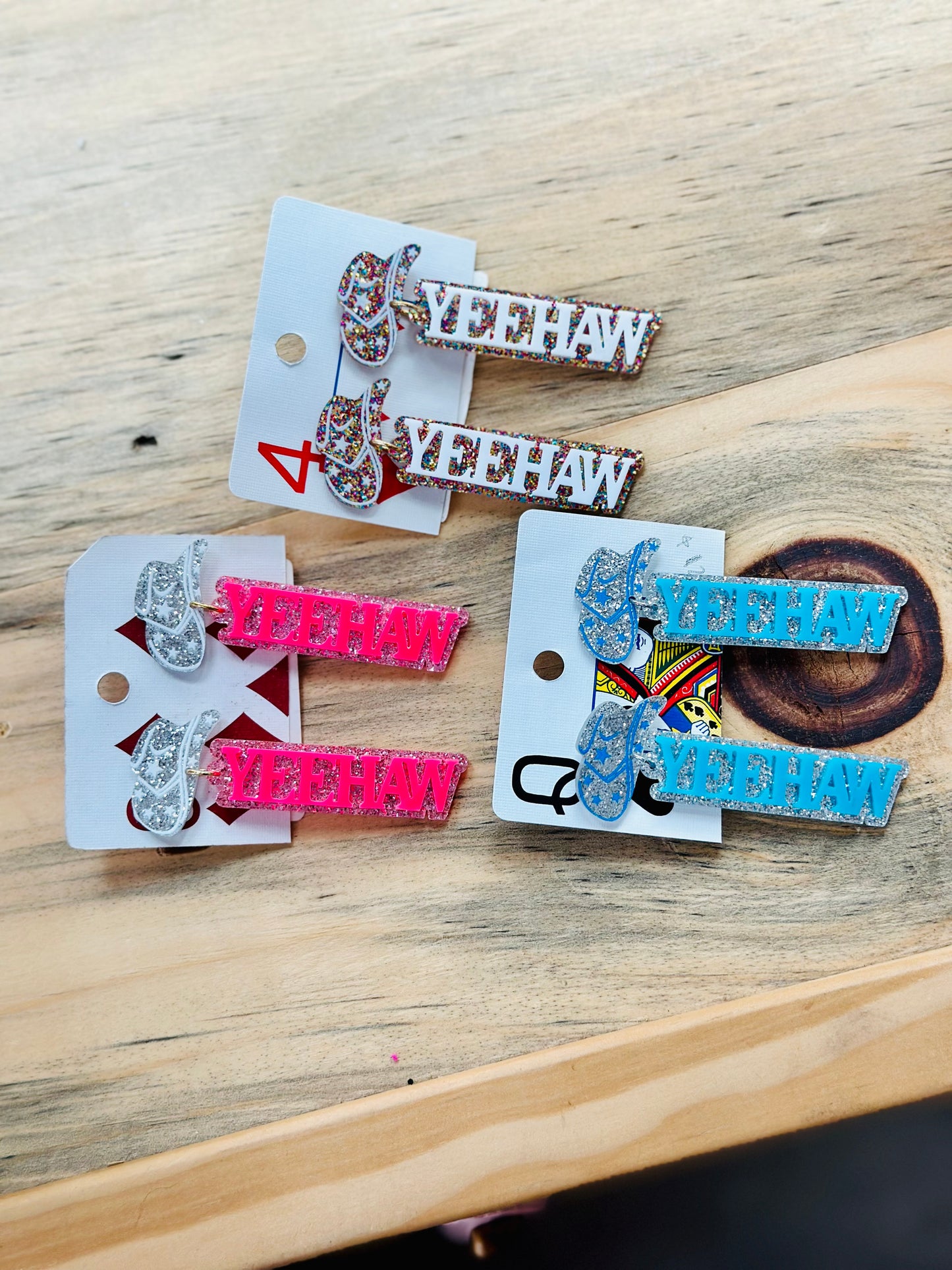 Yeehaw Acrylic Dangles - Twisted Sisters Shoetique