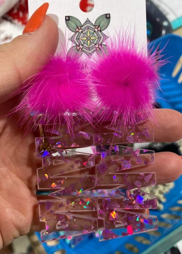 Mama Acrylic Dangles