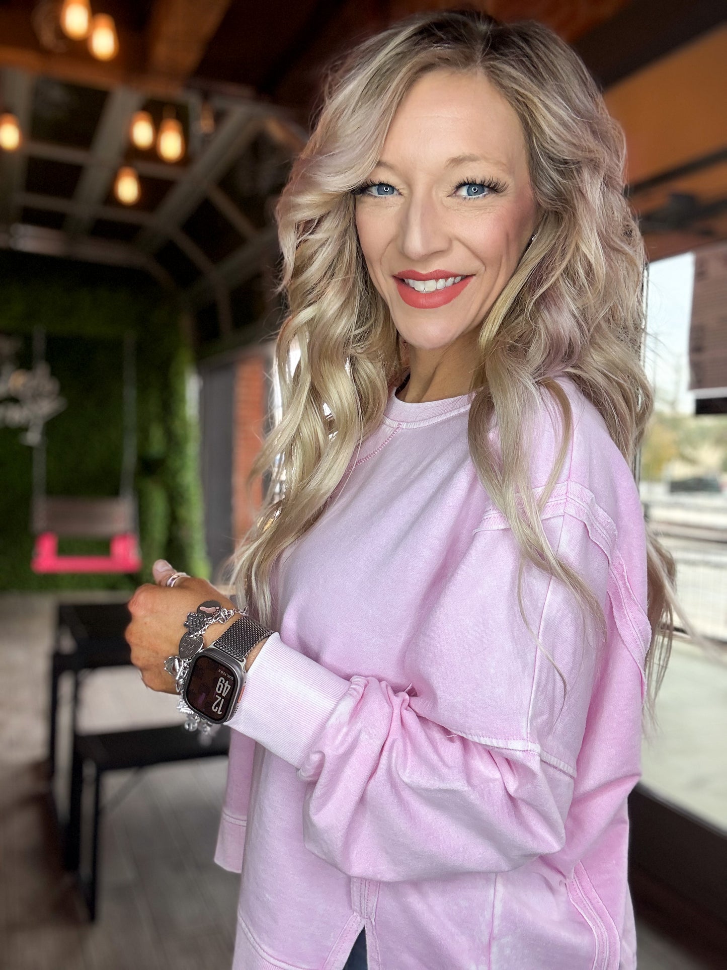 Women’s boutique pullover from Twisted Sisters Shoetique in Waco Texas