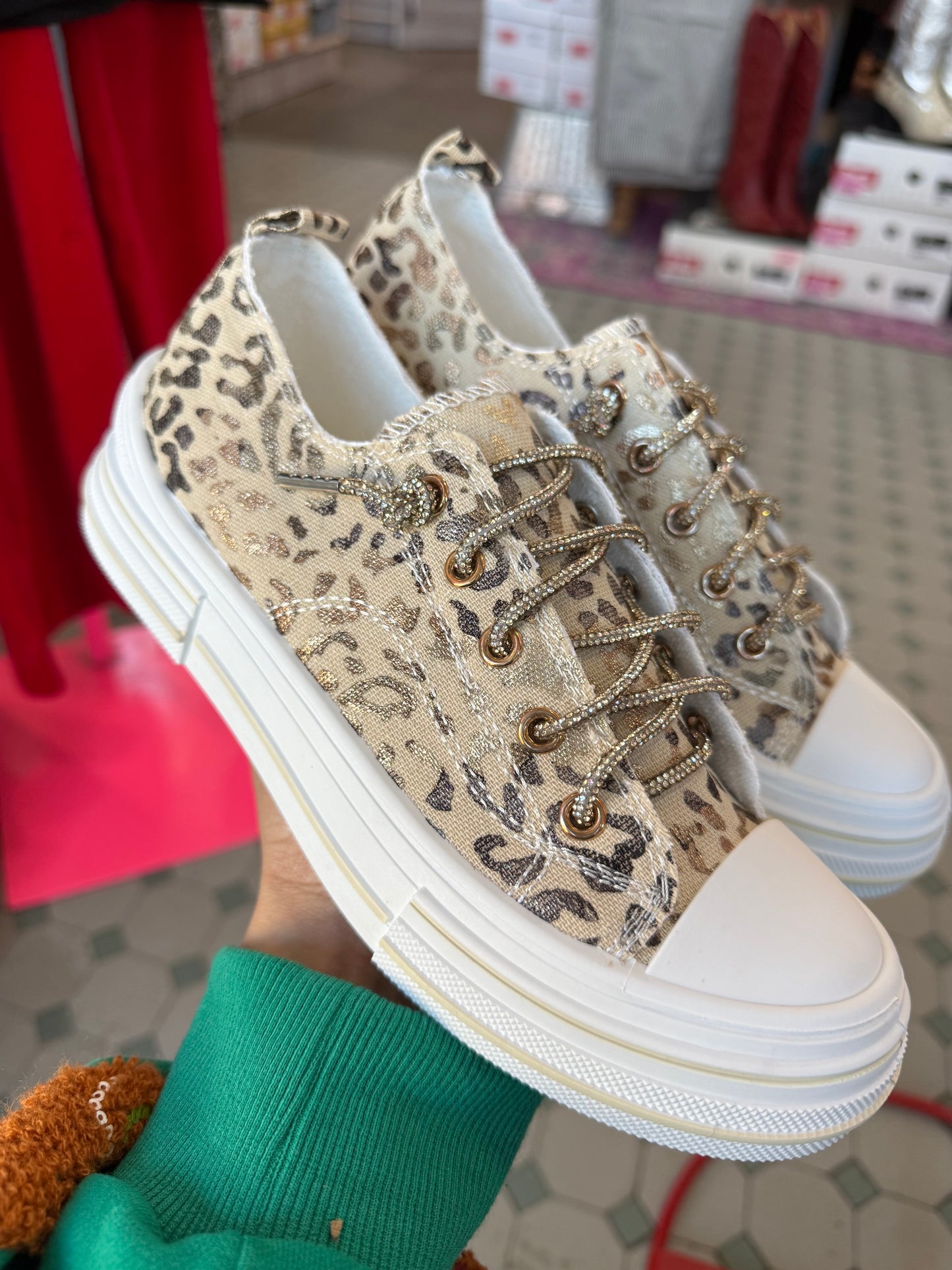 Women’s boutique sneakers from Twisted Sisters Shoetique in Waco Texas