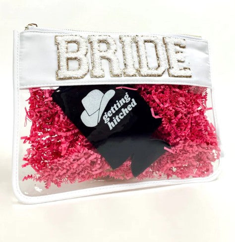 Chenille Bride Makeup Bag - Twisted Sisters Shoetique