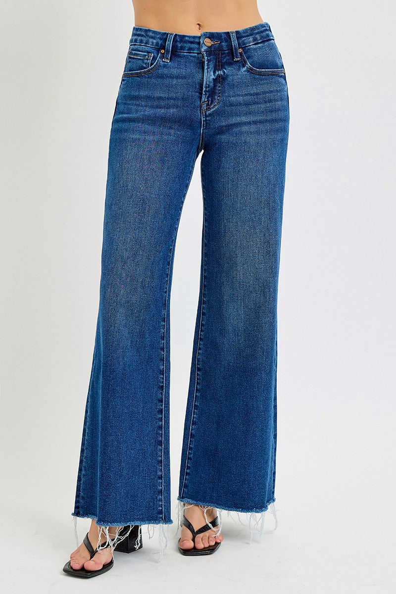 Risen-Wide Leg Dark Wash