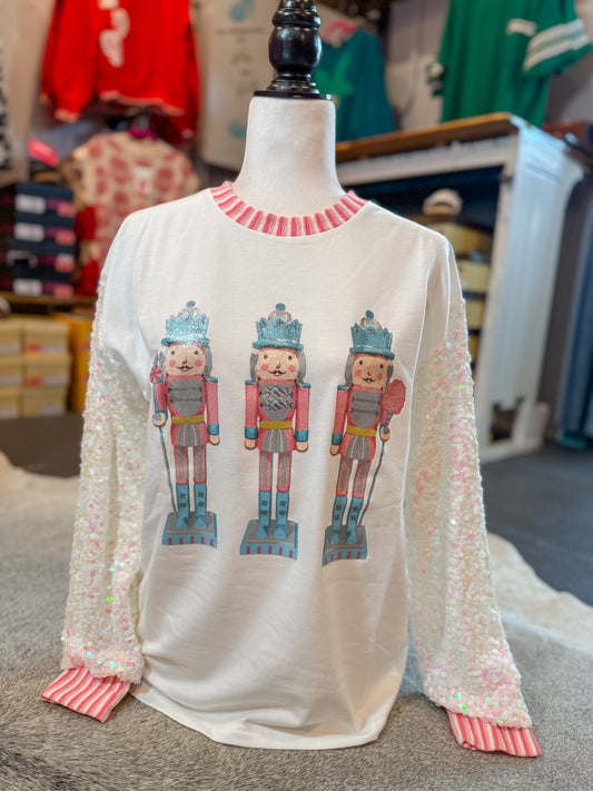 Nutcracker Sequin Top