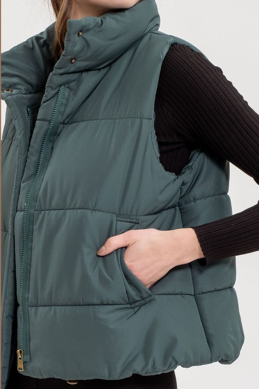 Hunter Green Puffer Vest