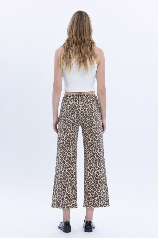 Vervet-Animal Print Crop Jeans