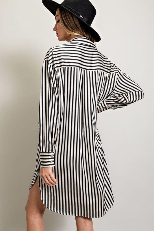 Stripe Shirt Dress