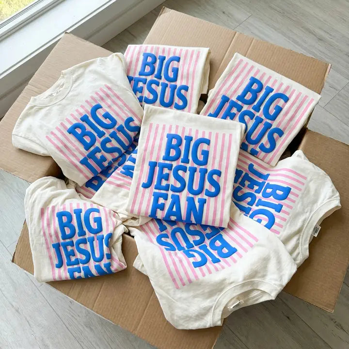 Big Jesus Fan Puff Print Tee