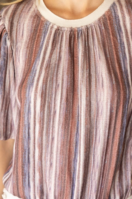 Striped Ombre Blouse