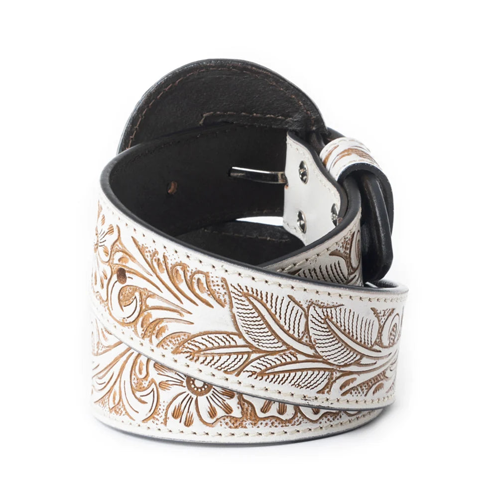 TALON High Ivory Tooled Leather Belt