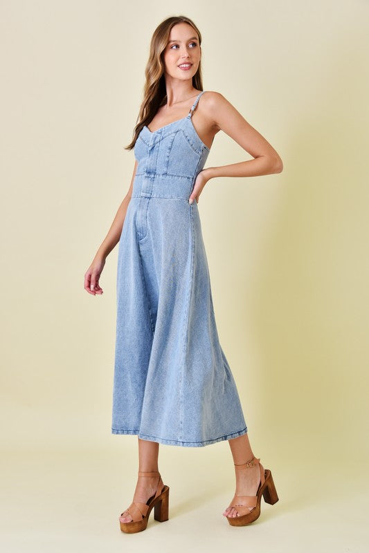 Denim Maxi Dress