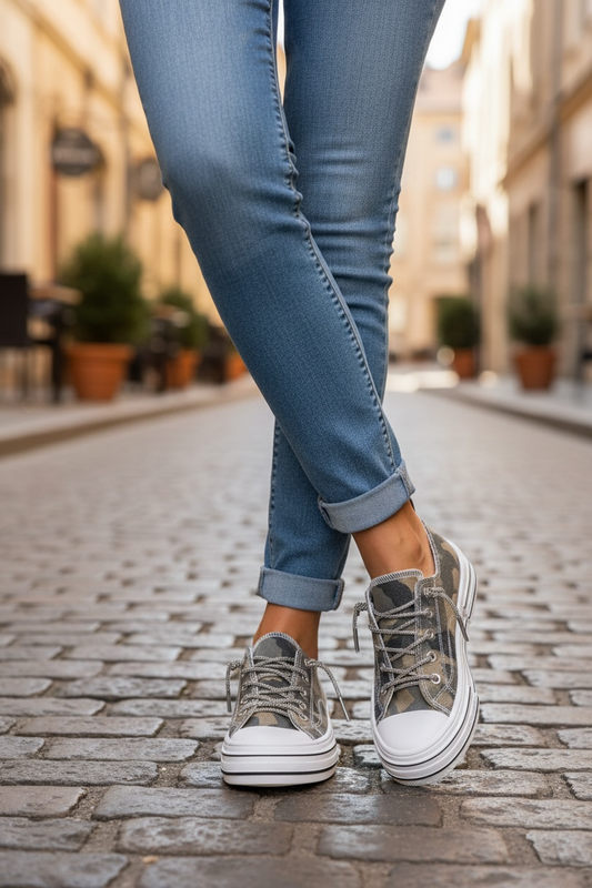 The Aman Camo Sneakers