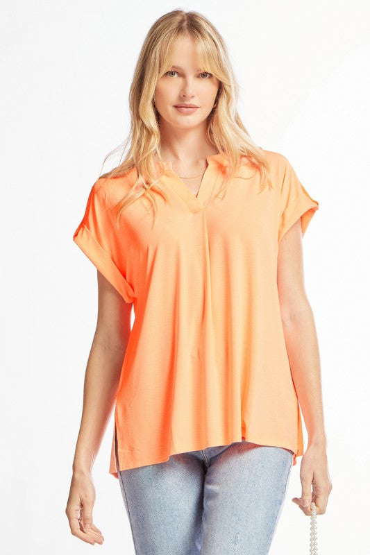 Solid Wrinkle Free Blouse