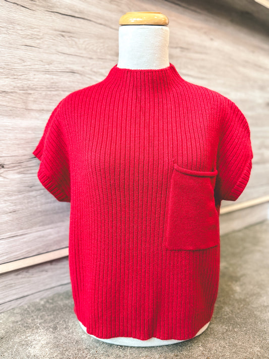 Pocket Sweater Top