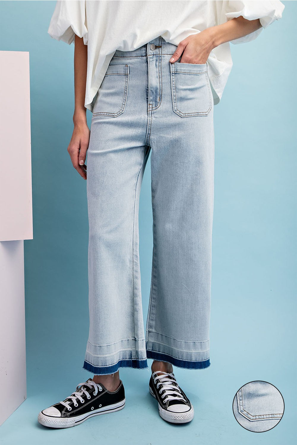 Mineral Wash Crop Pant