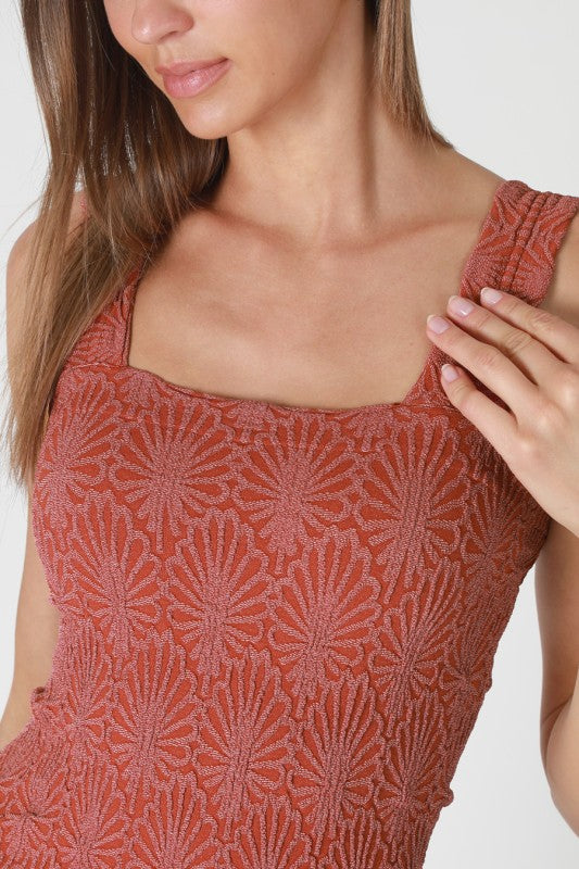 Lace Textured Square Top