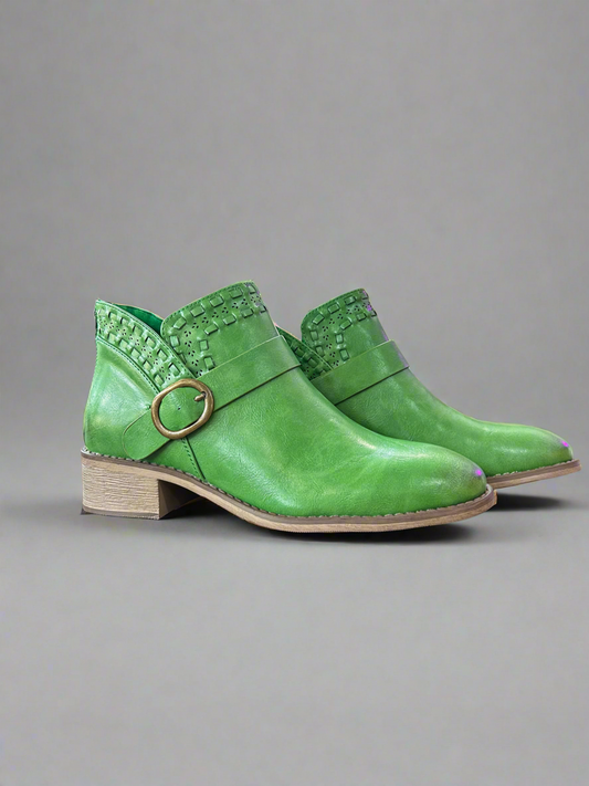 Pierre Dumas Jasper Booties-Emerald