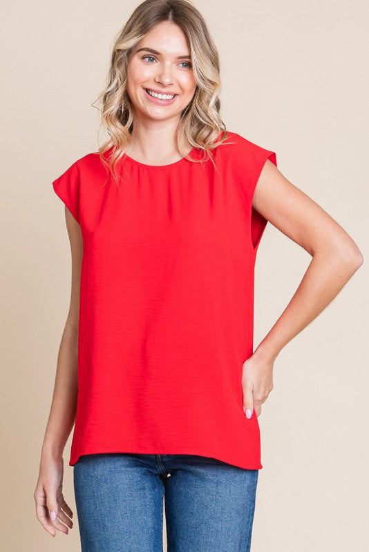 Tomato Red Blouse