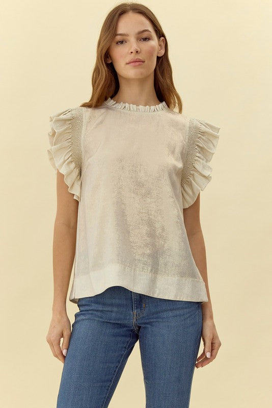 Pearl Metallic Blouse