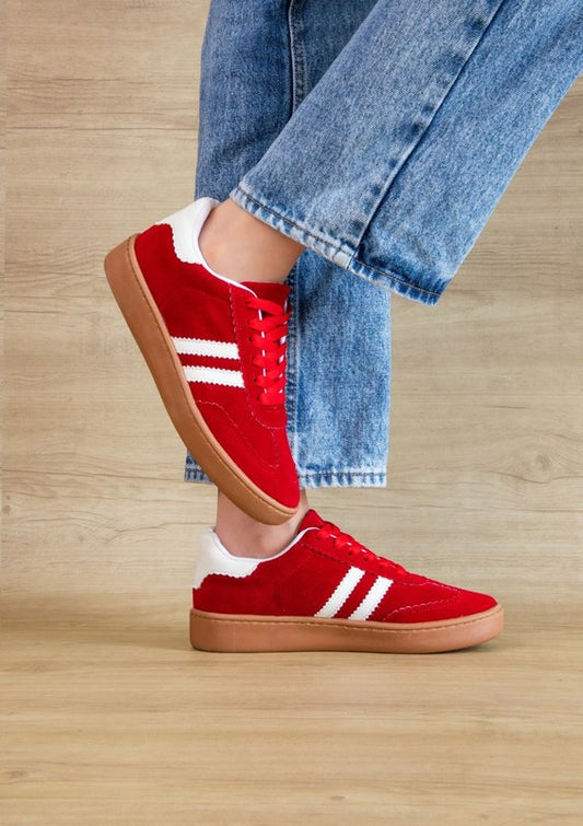 Red Retro Sneakers