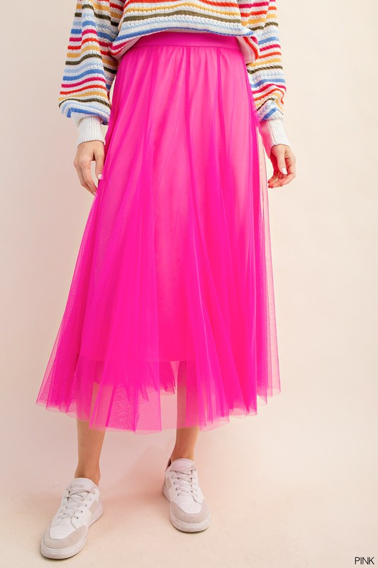 Midi Tulle Skirt