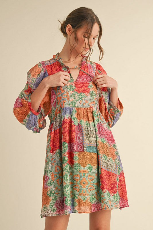 Multi Floral Dress