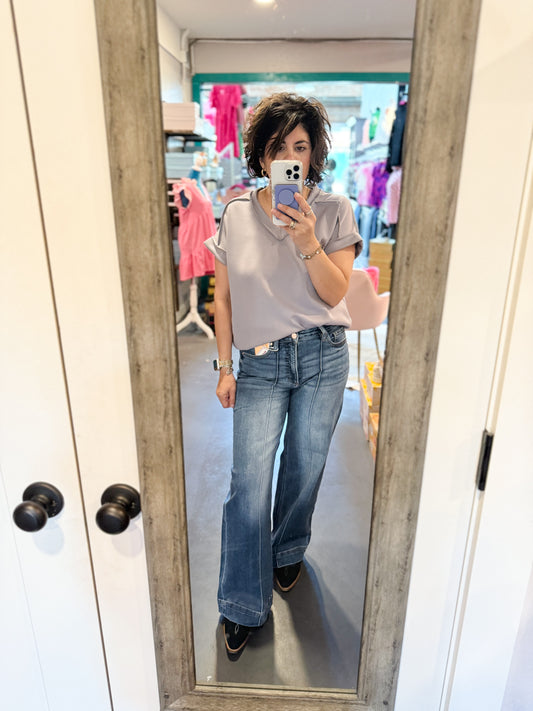 Risen-Pintuck Jeans