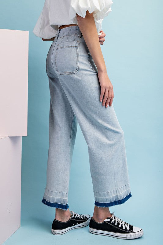 Mineral Wash Crop Pant