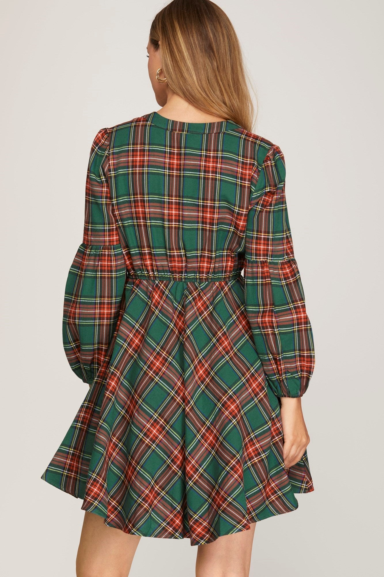 Green Plaid Dress