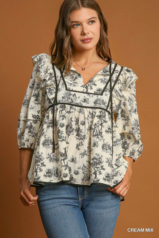 The Lennox Babydoll Blouse