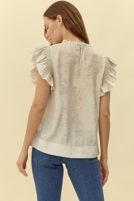 Pearl Metallic Blouse