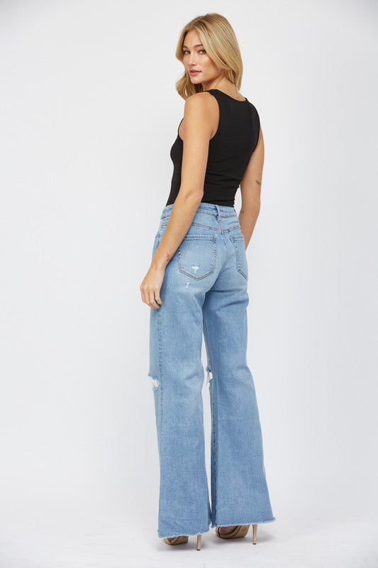 Mica Denim- High Rise Wide Fit Jeans