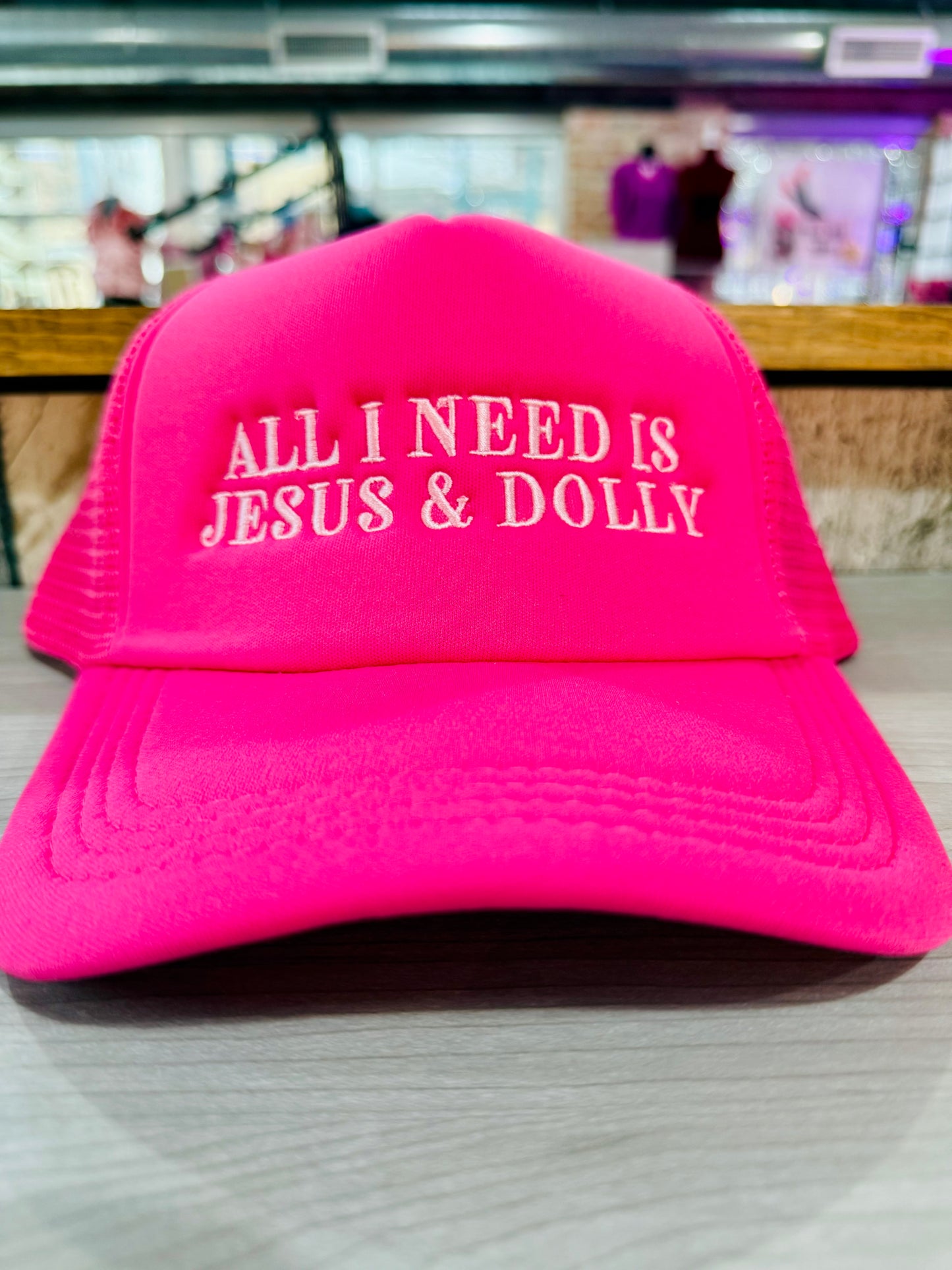 Jesus & Dolly Trucker Hat