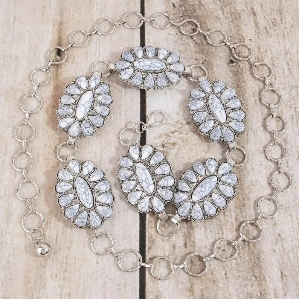 Desert Bloom Concho Chain Belt