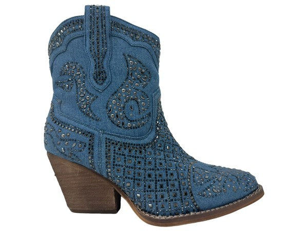 Very G Show Off Booties-Denim