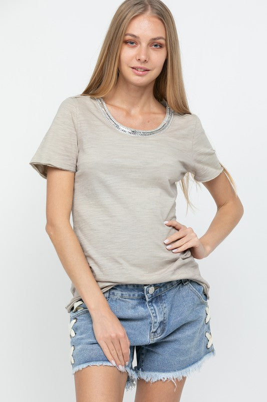 Bejeweled Short Sleeve Tee